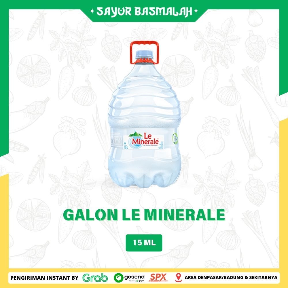 

Galon Le Minerale 15L - Sayur Basmalah