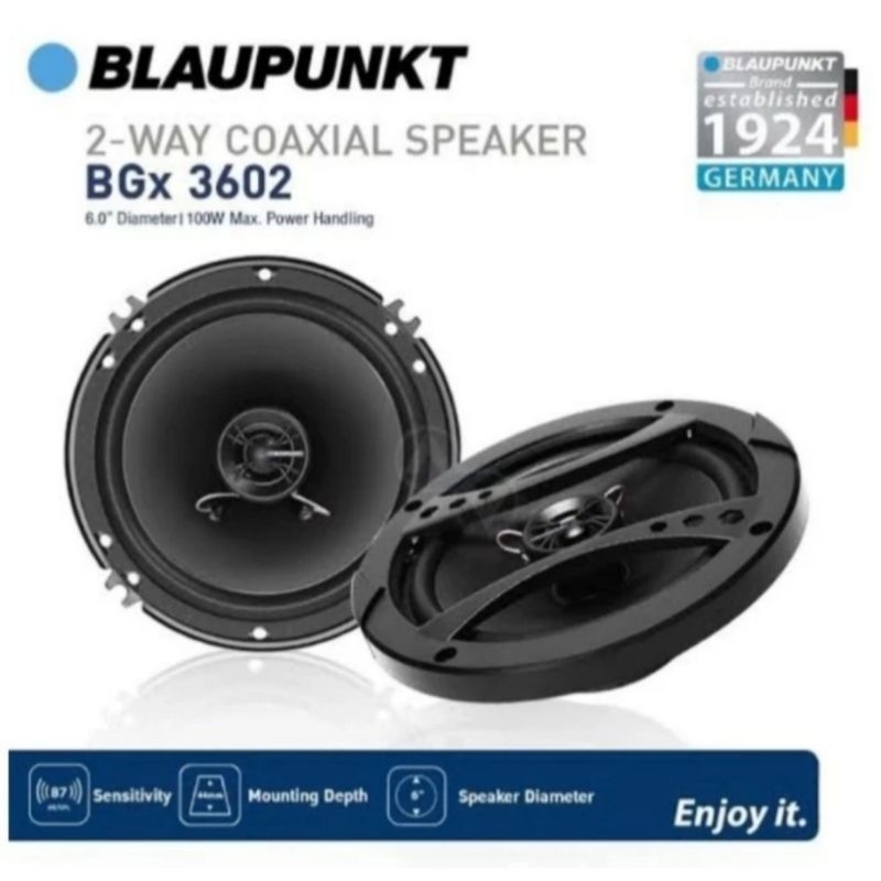 SPEAKER BLAUPUNKT 6 INCH SPEAKER COAXIAL BLAUPUNKT BGX 3602 SPEKER BLAUPUNKT ORIGINAL