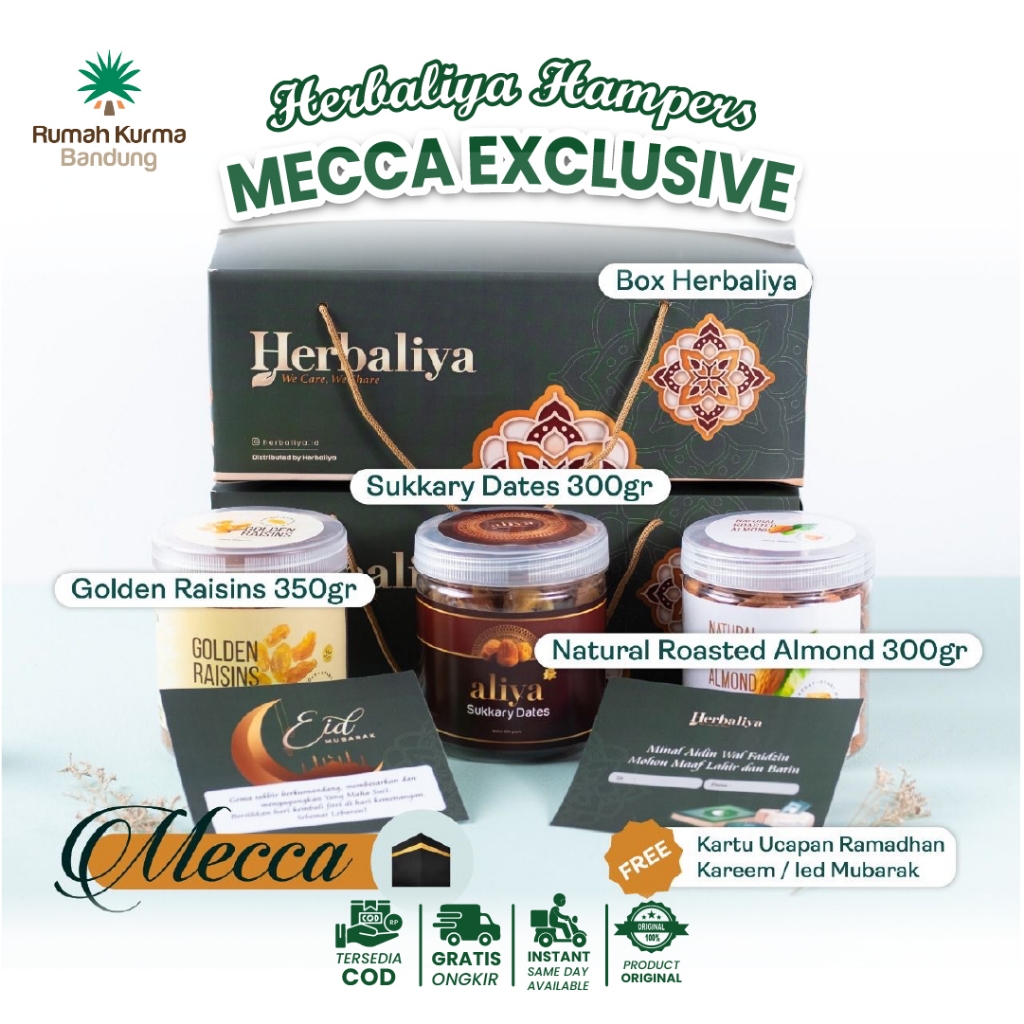 

Hampers Herbaliya MECCA Exclusive Free Kartu Ucapan Idul Fitri