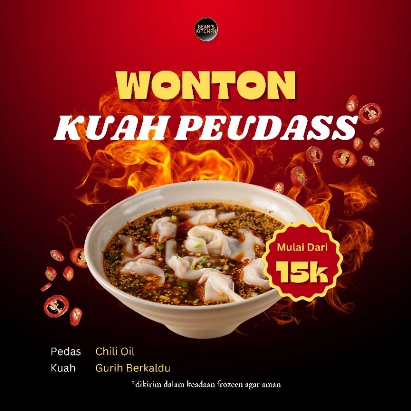 

Wonton Kuah Peudass Frozeen Isi 5