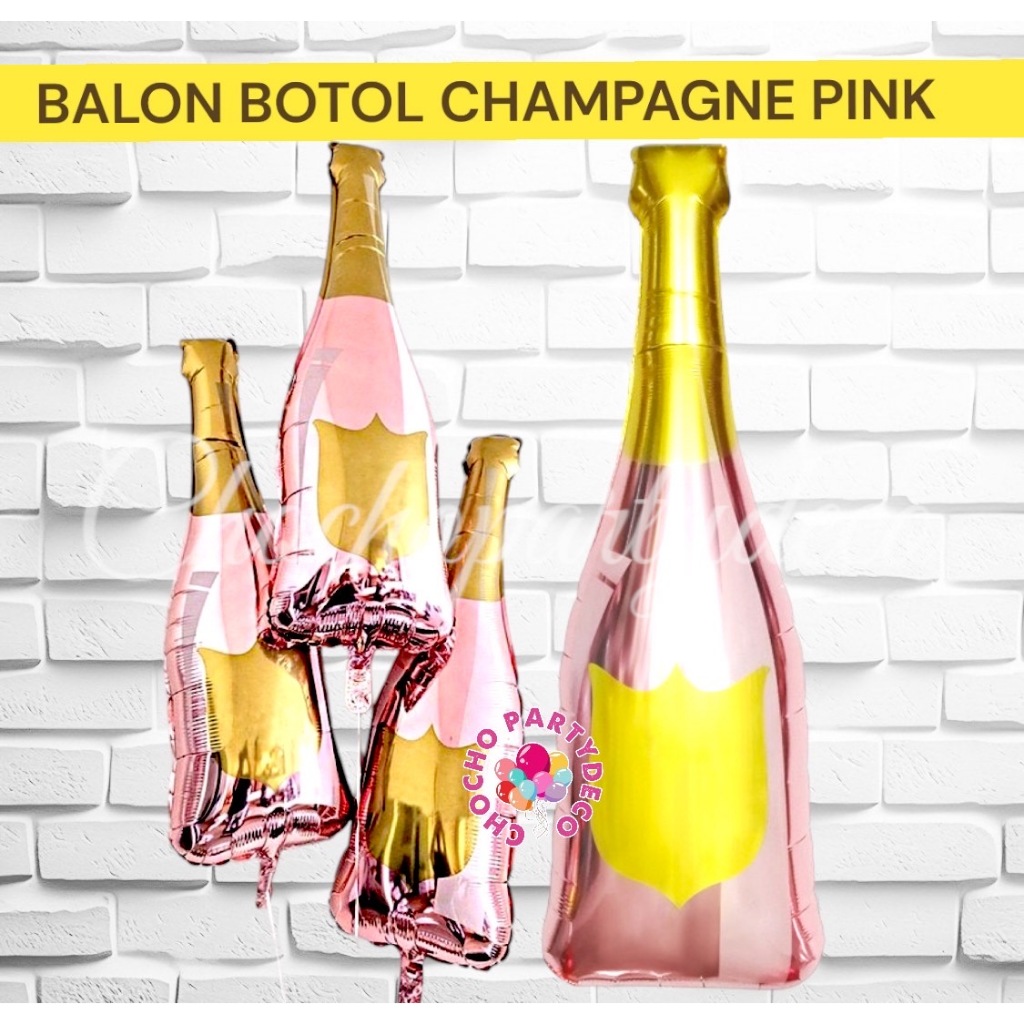 Balon BOTOL PINK / Balon Foil Botol Minuman