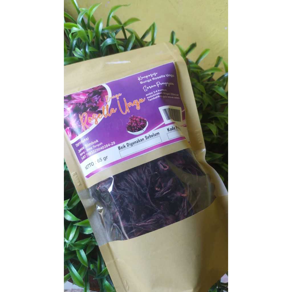 

Bunga Rosella Ungu kering