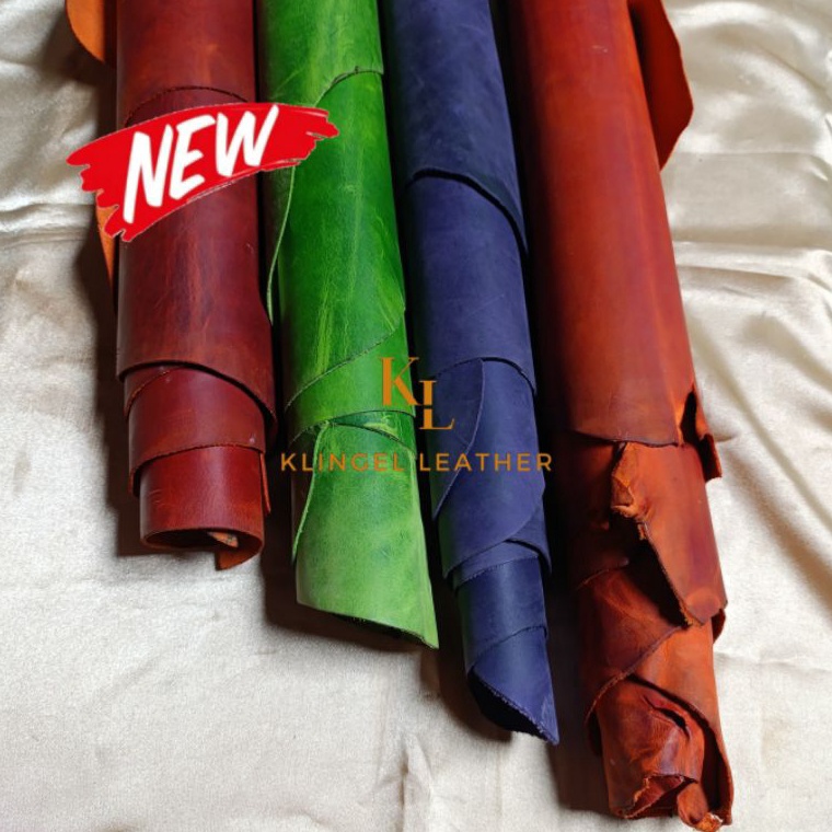 KODE T39W Kulit sapi lembaran leather feet jenis crazy horse hotwax