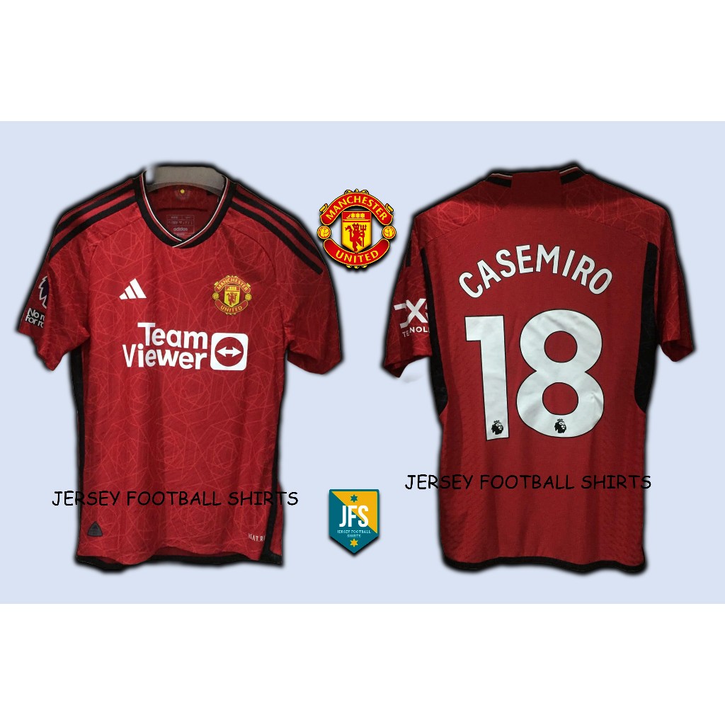Original Jersey Manchester United Home 2023-2024 Casemiro Heat.Rdy / Player Issue