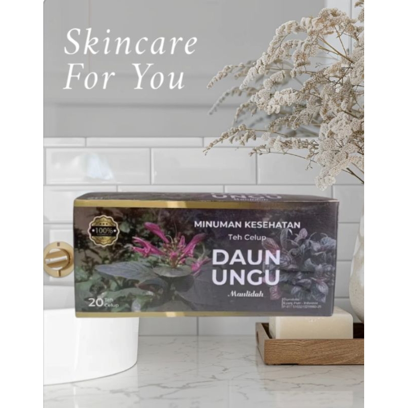 

Teh celup daun unggu/Teh herbal daun ungu isi 20 kantong teh