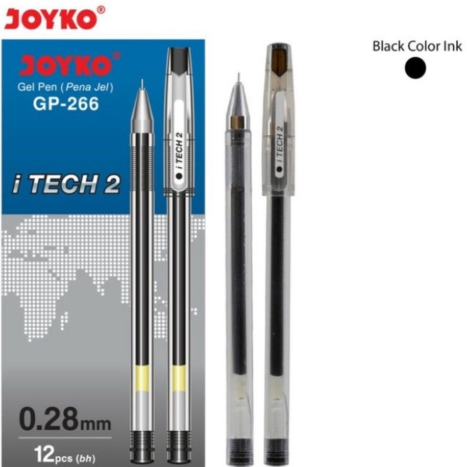 

KODE N27T Gel Pen Joyko GP266 I TECH HITECH 2 12pcs