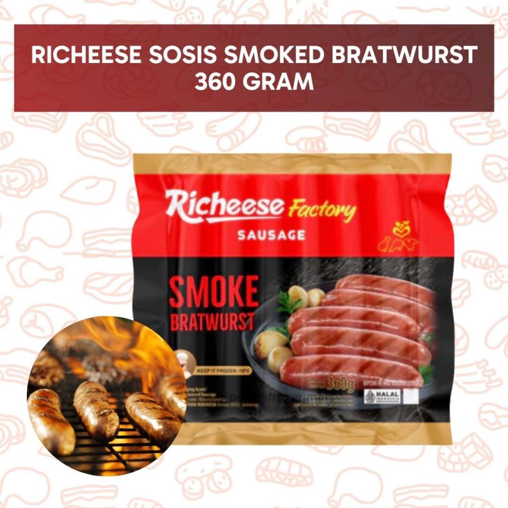 

RICHEESE SMOKE BRATWURST SOSIS 360 G