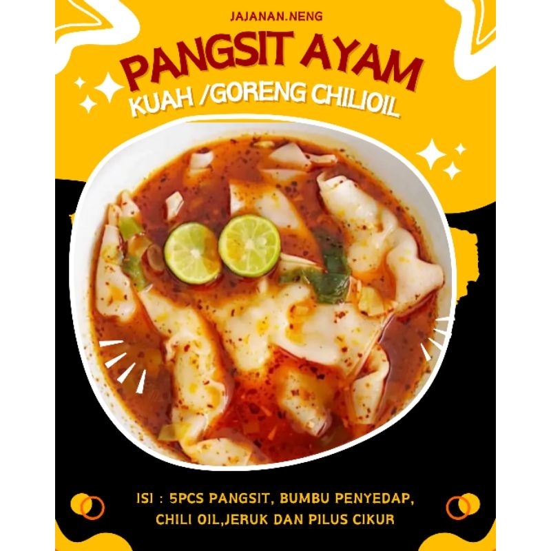 

Jajanan Viral 1 Bungkus isi 5 Pangsit Ayam Kuah/Goreng Chilioil