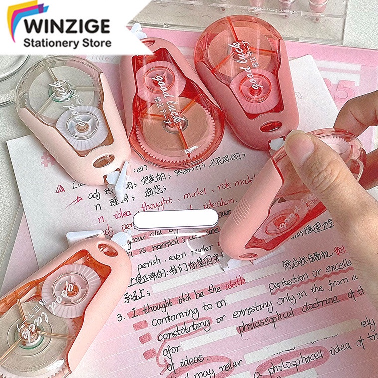 

KODE W38H Winzige Set 5 Pita Koreksi Tip Ex Kertas Lucu 1m Correction Tape Morandi Aesthetic Stationery Alat Tulis