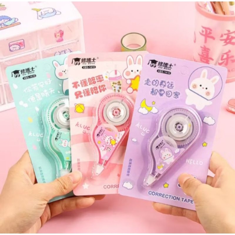 

Correction Tape Roll (penghapus Tipe X) Karakter Lucu / Pita Koreksi Gulungan Tidak Mudah Robek