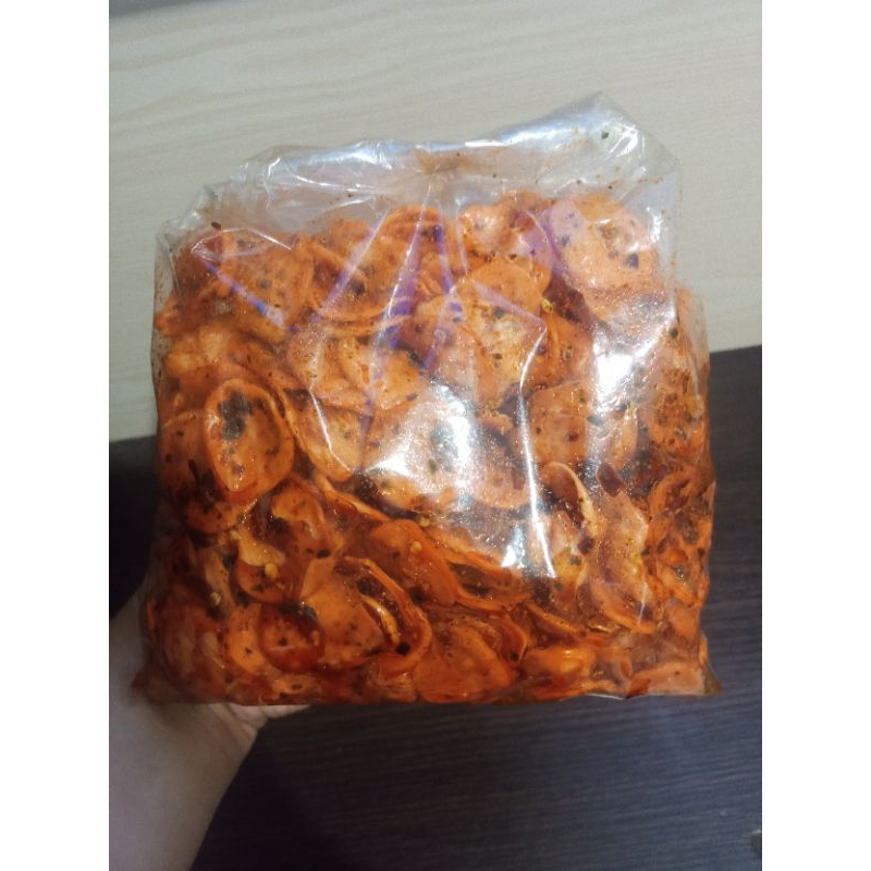 

seblak kerupuk bantat pedas daun jeruk Snack cemilan food