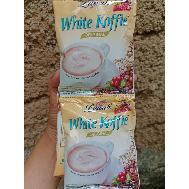 

Luwak White Koffie1 Renceng isi 10 Sachet