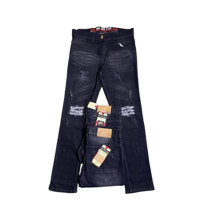 Celana jeans pajang pria celana sobek tidak tembus jeans panjang sobek