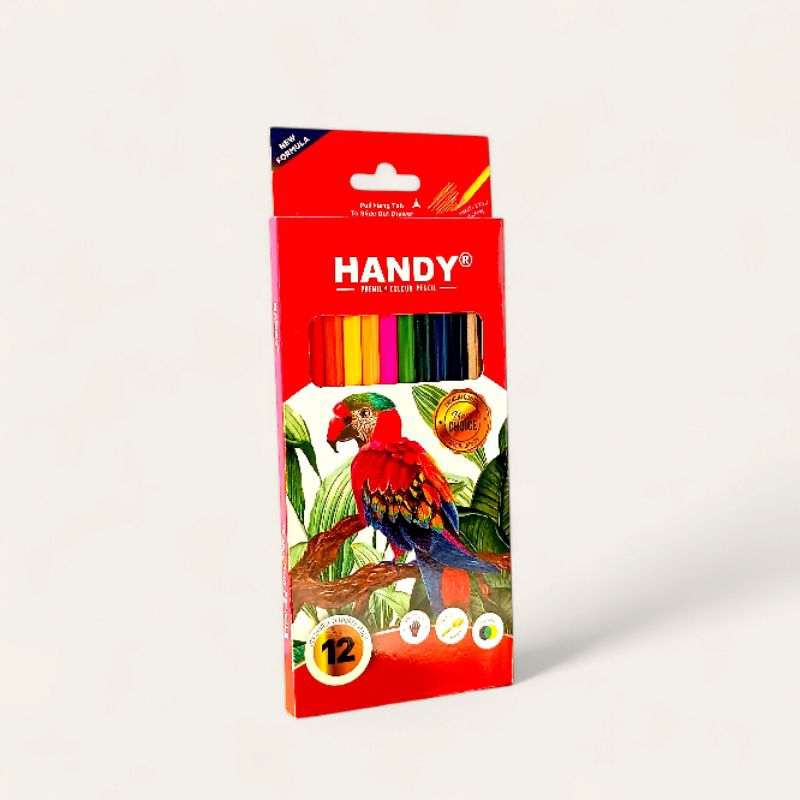 

Pensil Warna Panjang Isi 12 HANDY Premium Colour Pensil Mewarnai
