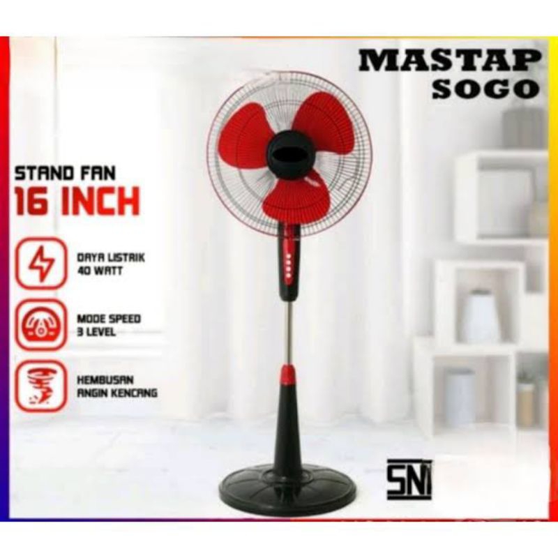 kipas angin berdiri 16 inch mastap