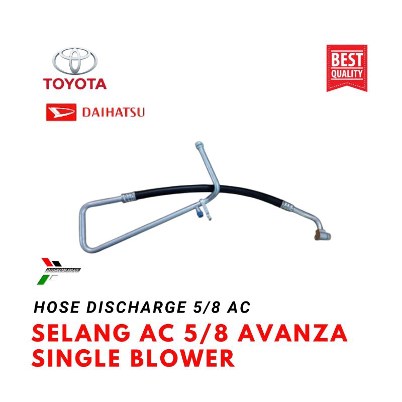 Selang Ac Hose Suction Pipa 58 5/8 Avanza Xenia 1.300cc Th 2004 - 2011 Single Blower Ac Selang Low D