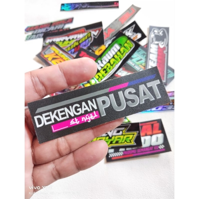 

STIKER LOGO STICKER KATA KATA VINYL ANTI AIR