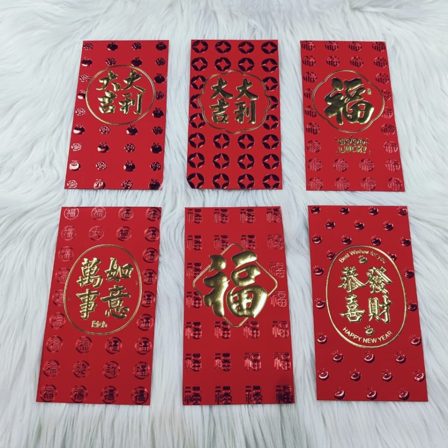 

Angpao Imlek Netral 4106 Ukuran Besar kualitas Import Isi 6 Motif Sama