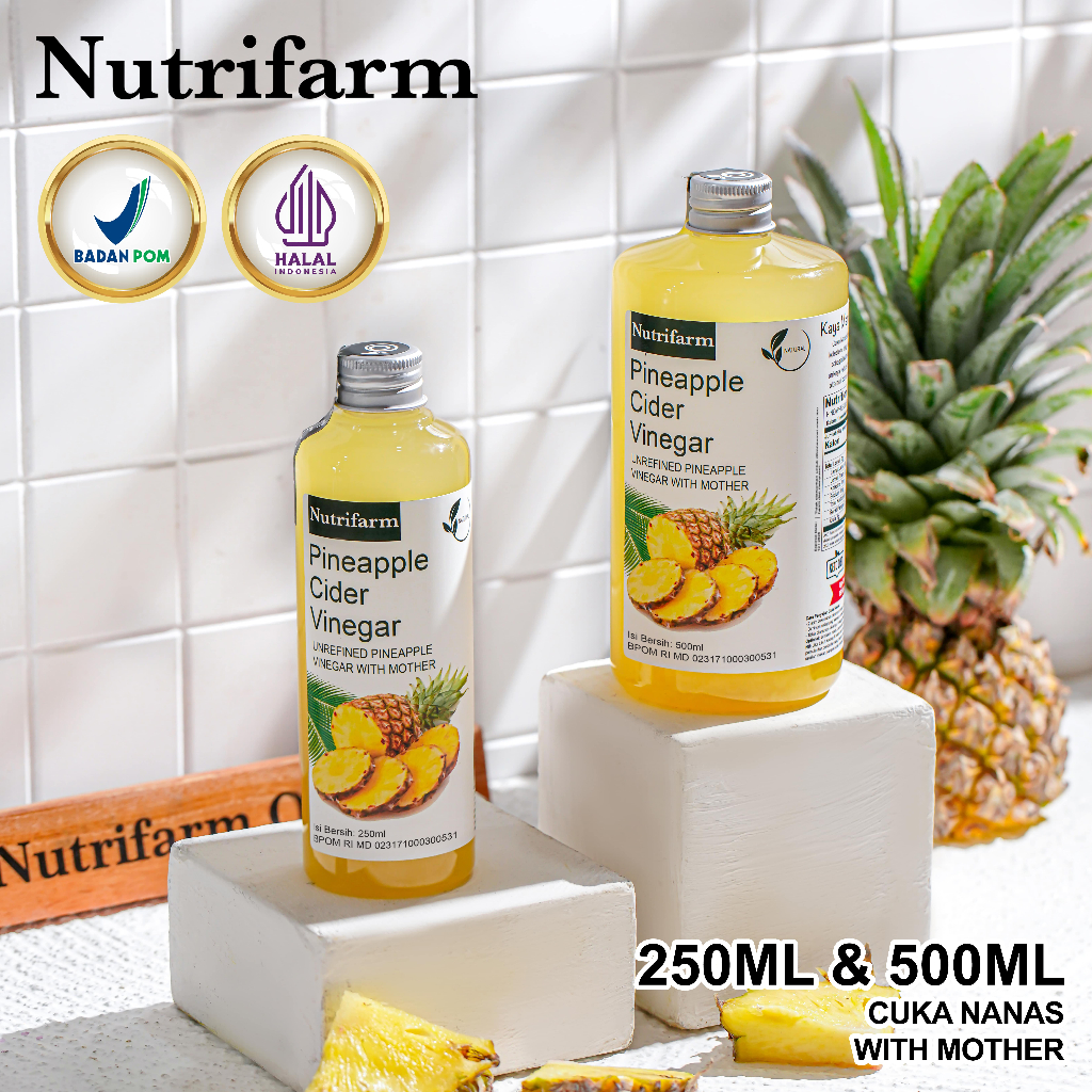 

Nutrifarm Cuka Nanas 250 ml 500 ml 1kg With Mother