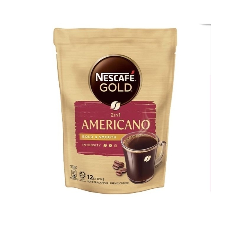 

Nescafe Gold Americano Bold & Smooth Kopi Pracampur / Premix Coffee