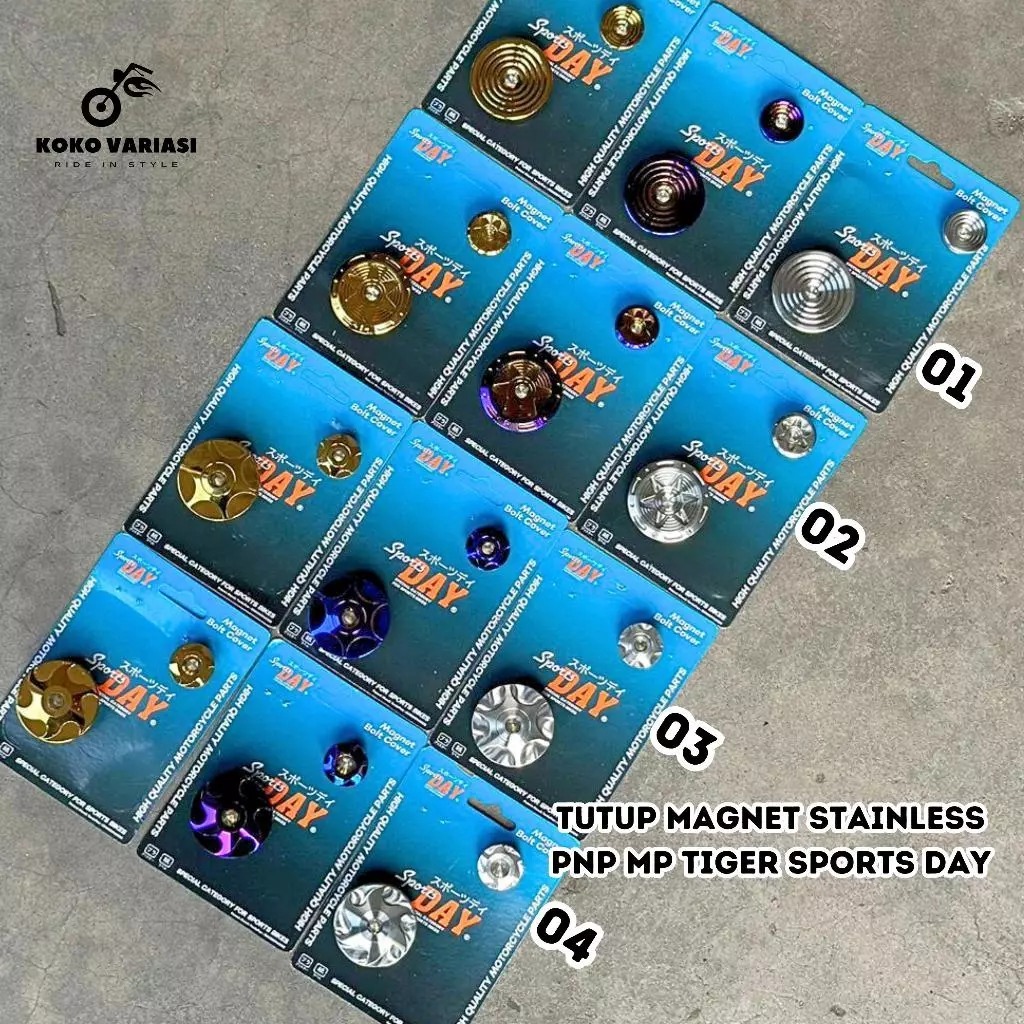 Tutup Coin Magnet Stainless Tiger Megapro Tutup Magnet Hnd Megapro Tiger