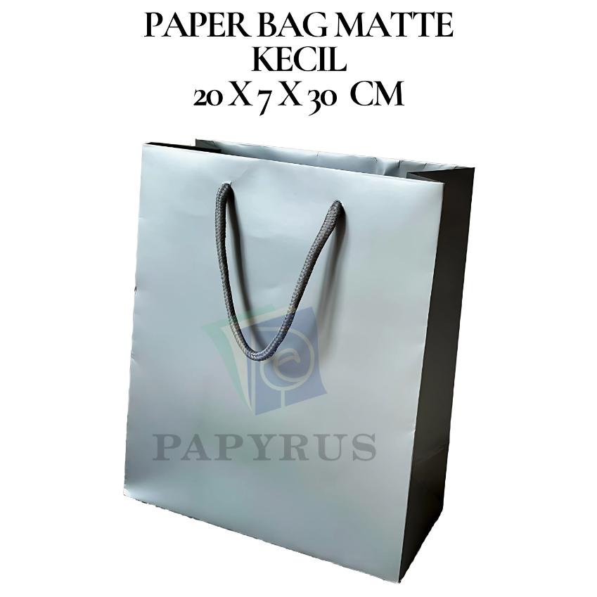 

PAPER BAG POLOS / HAMPERS BAG / GOODIE BAG / SOUVENIR BAG / TAS KADO POLOS / GIFT BAG / PAPER BAG MATTE DOFF KECIL SILVER