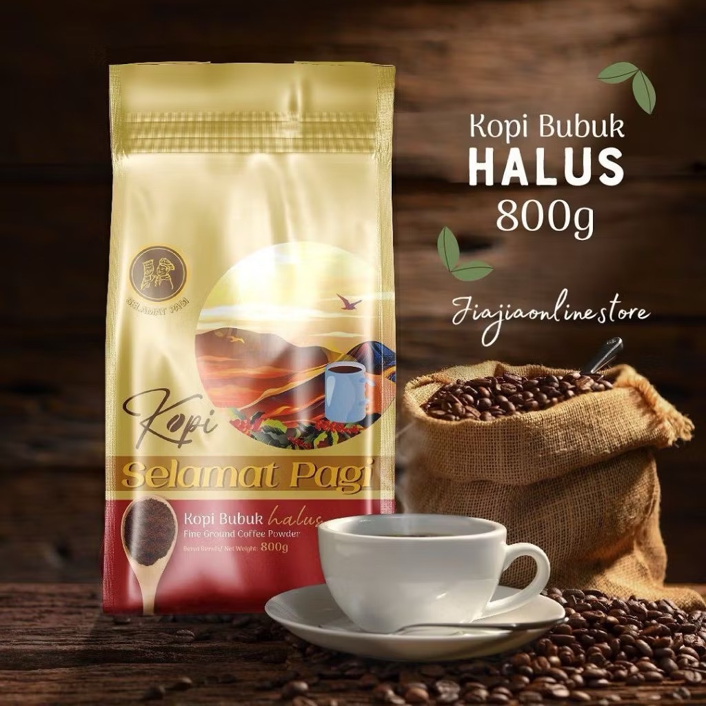 

Kopi Selamat Pagi 800 gram, Kopi Bubuk Premium, Coffee Rabusta Bean, Kopi dari Batam, Kopi Hitam