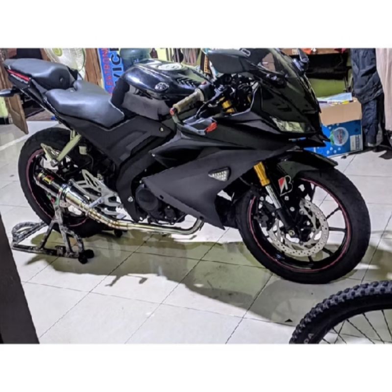 knalpot racing Akrapovic gp m1 Lorenzo full set for R15 V3 v4 Vixion R exhaust