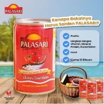 

KCH2S - Palasari Sarden Saus Tomat Dan Cabe 155gr