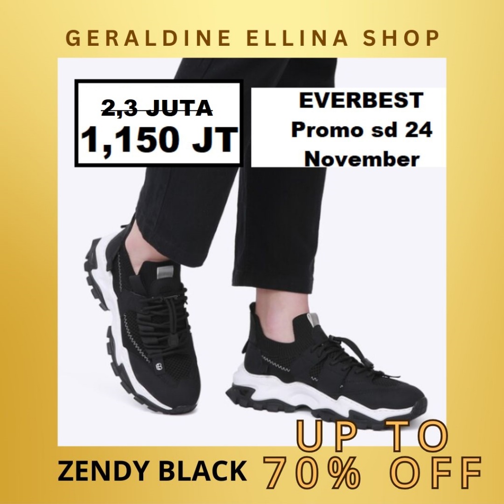 Sepatu sneakers EVERBEST pria original 100% seri ZENDY