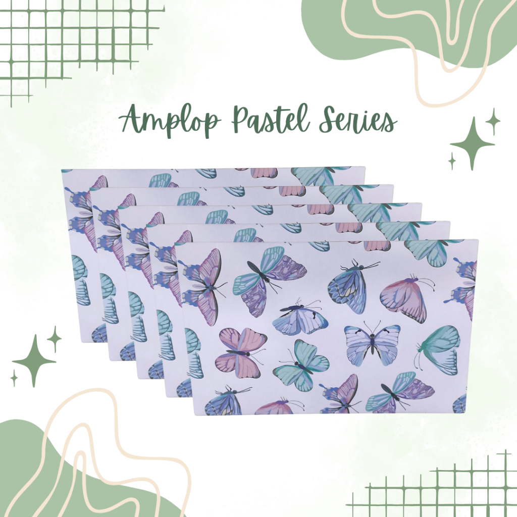 [Kupu 4] Amplop Pastel Series Angpau Warna Soft A6 10x16 cm