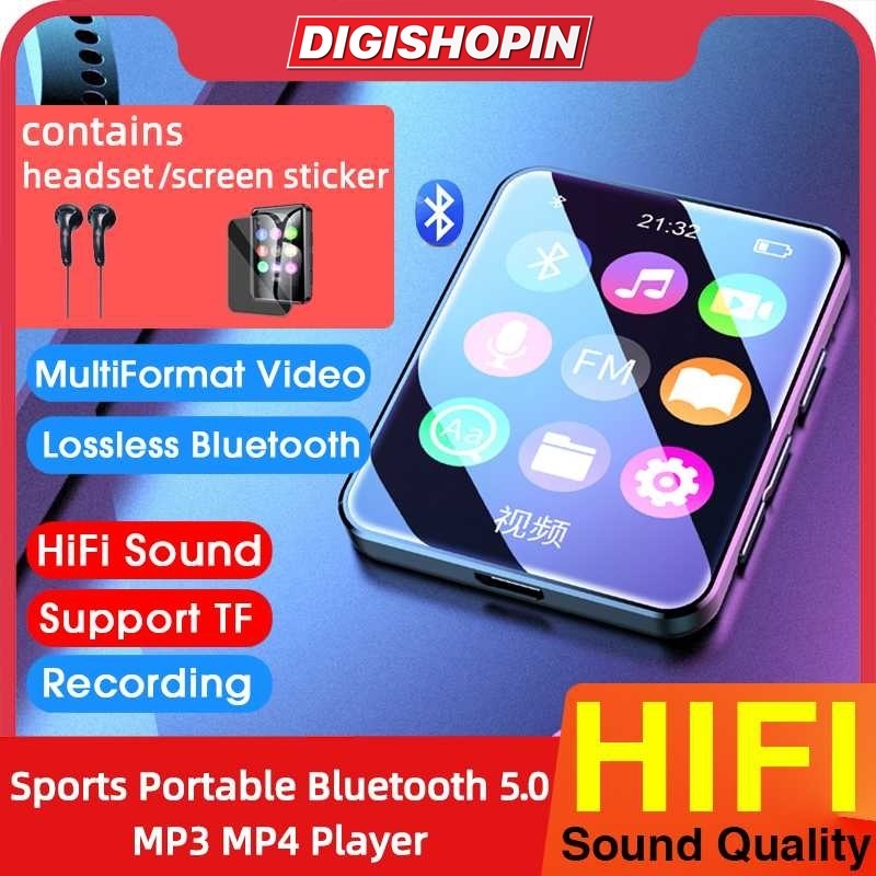 HiFi DAP MP4 MP3 Player 4GB Bluetooth 5.0 English Version MP4 Player 4GB 8GB 16GB Music Player With 