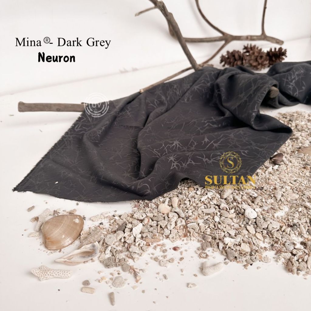 Kain Abaya Sultan Mina Anti Uv UPF 80 Emboss Neuron
