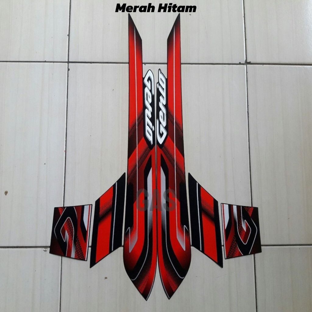 STRIPING LIS STICKER BODY MOTOR GENIO THN 2022