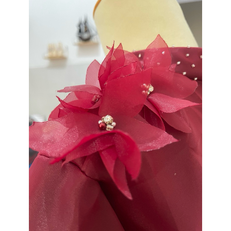 Gaun Pesta 3D, Gaun Organza, Gaun Muslimah