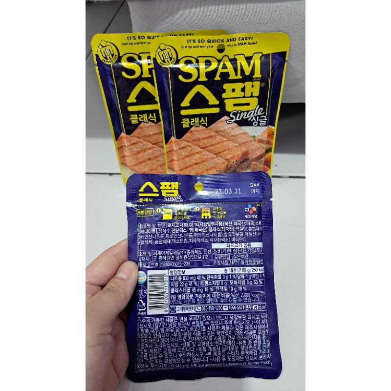 

SPAM ( NON HALAL ) original korea