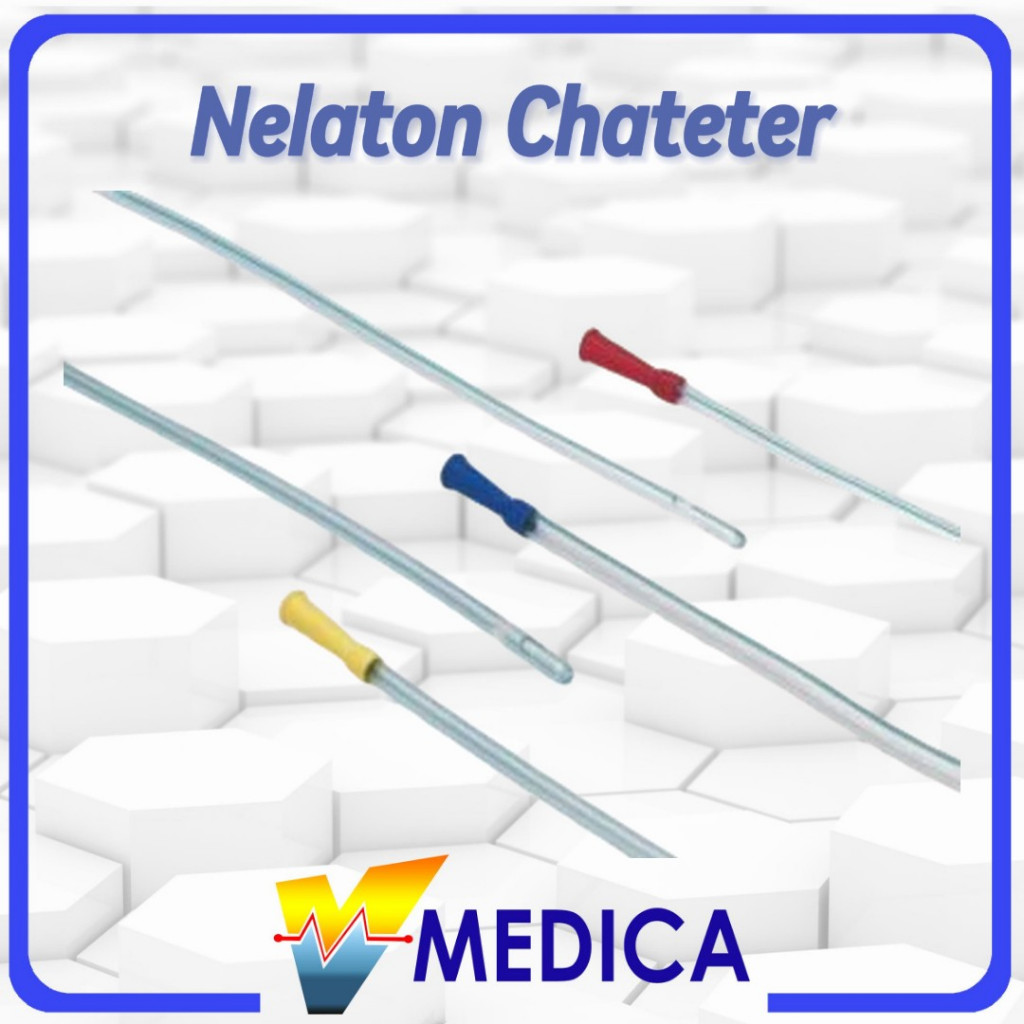 Nelaton Catheter Kateter Romsons GS 1004 Nel Cath / Selang Kateter ( 16fg ,12fg,14fg )