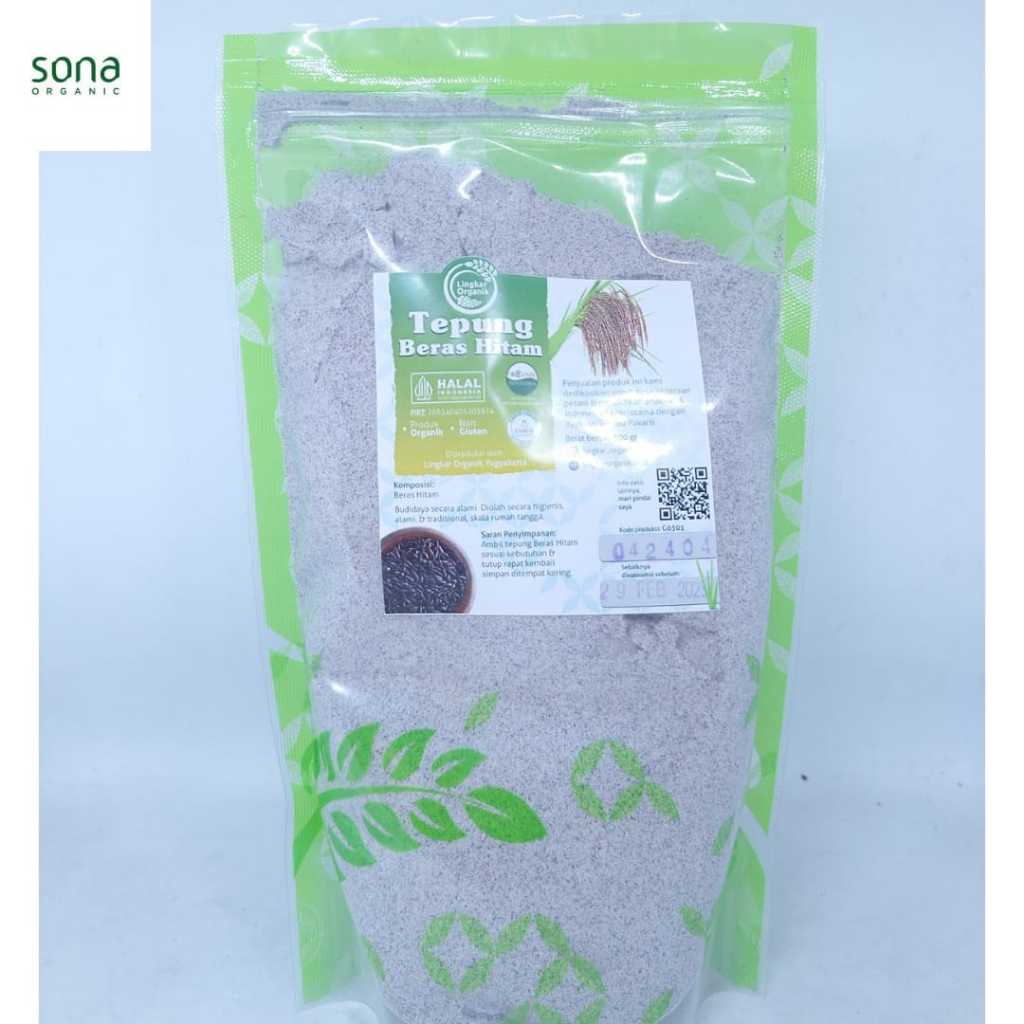 

Tepung Beras Hitam 500gr - Lingkar Organik - Bebas Gluten