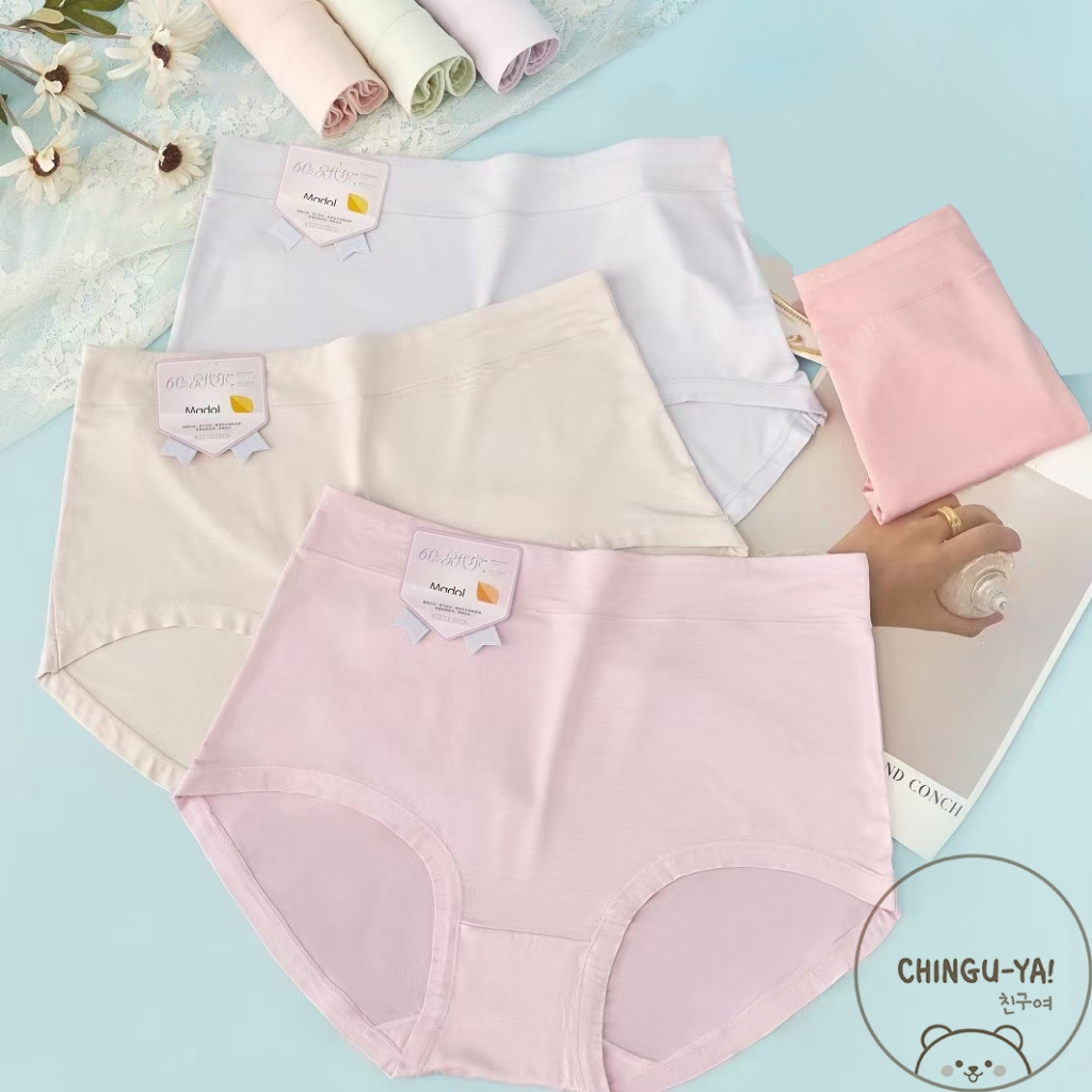 SUNNY | Celana Dalam Wanita Bamboo Katun Polos Ukuran Jumbo Besar Warna Soft Pastel (CD 691)