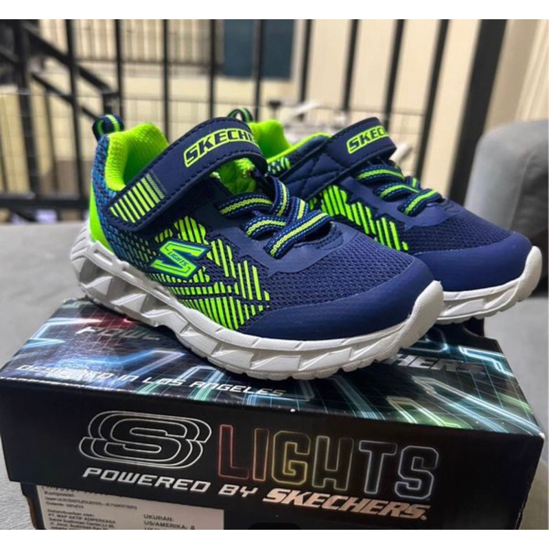 Sepatu anak skechers baru size 24 bisa nyala sendal balita shoes