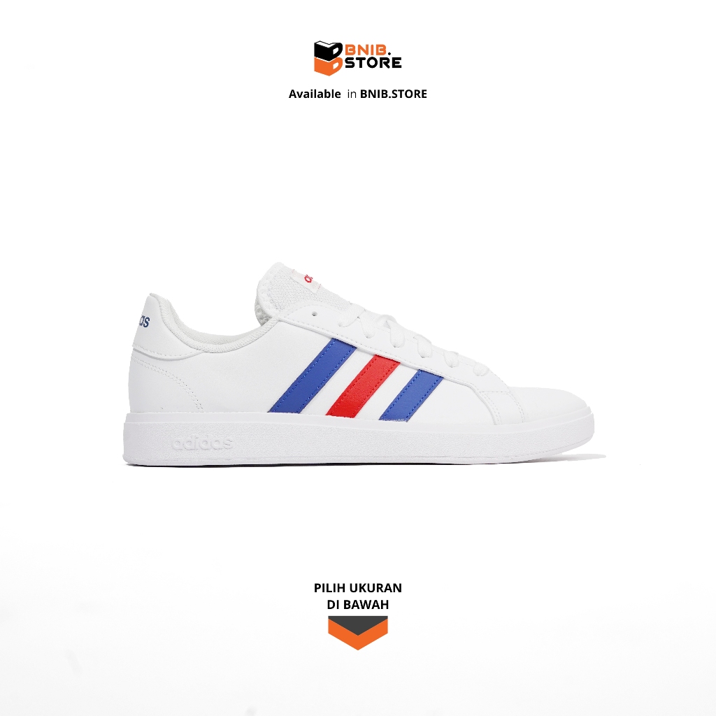 ADIDAS Sepatu Pria Grand Court Base 2.0 White [GW9252] Original
