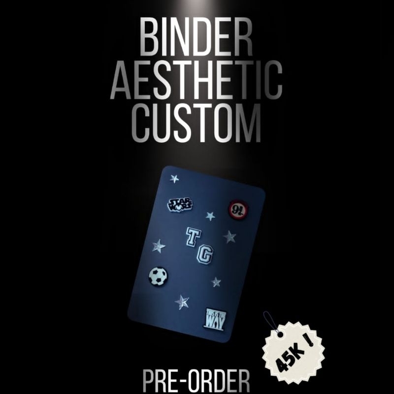 

[Pre-Order] Buku Binder/ Notebook A5 (Costom Huruf) COOL&CUTE Y2K Couple