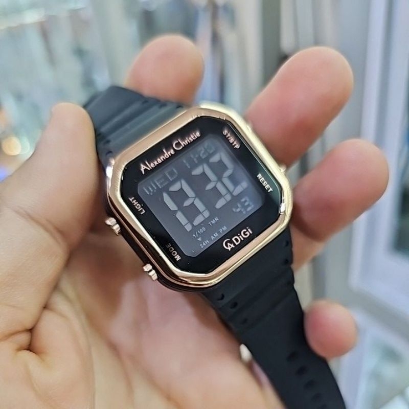 jam tangan pria digital ALEXANDRE CHRISTIE 9347 MHRRGBA