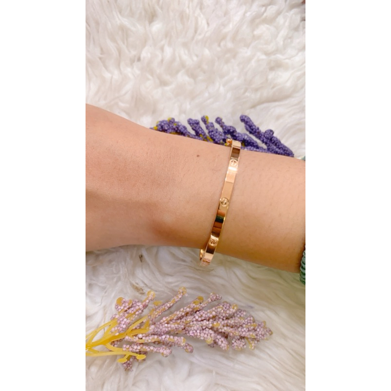 Gelang emas oval cartier kadar 16k/700