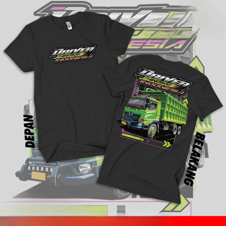 Kaos  Driver Muda Indonesia (Driver Truck Hino 500) Baju Premium Free Premium Moozley MZTH01