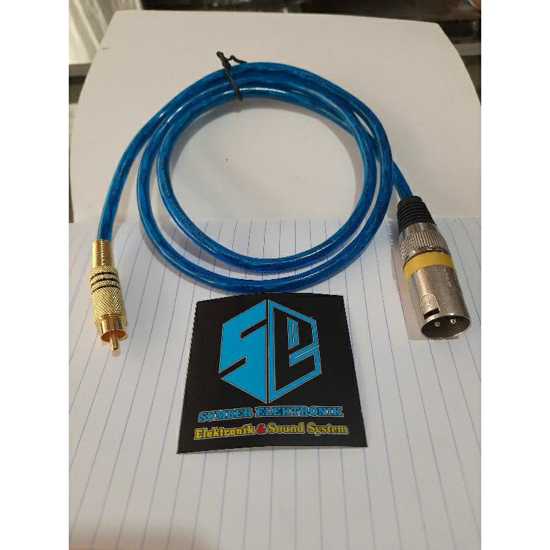 kabel input xlr jack canon to Rca