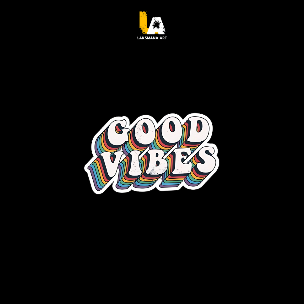 

(COD) Sticker "GOOD VIBES" / Sticker Bijian/ Sticker Band / Sticker Vintage / Sticker Kartun / Sticker Bagus