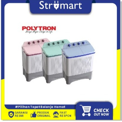 MESIN CUCI 2 TABUNG POLYTRON PWM-9366H HIJAB