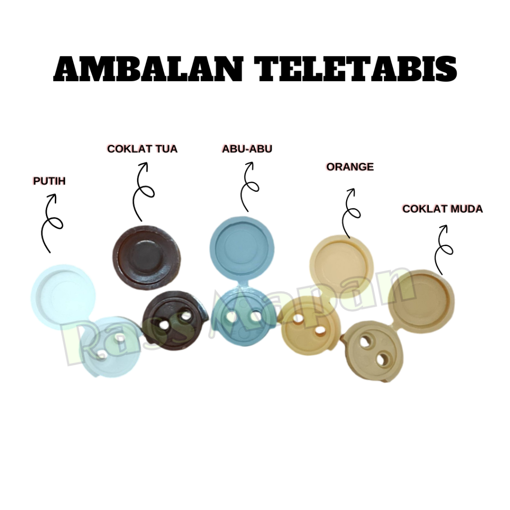 10 PCS Ambalan Jepit Pintu Lemari Kaca Kayu Teletabiis