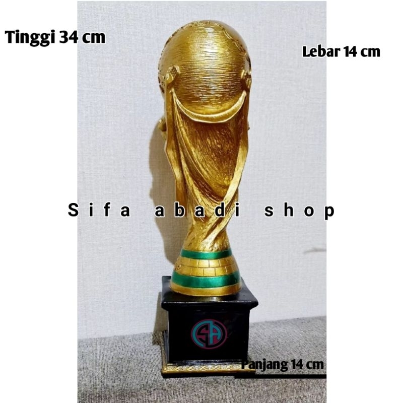Piala Dunia / Trophy Fifa Aesthetic Unik Murah Pakai Tatakan